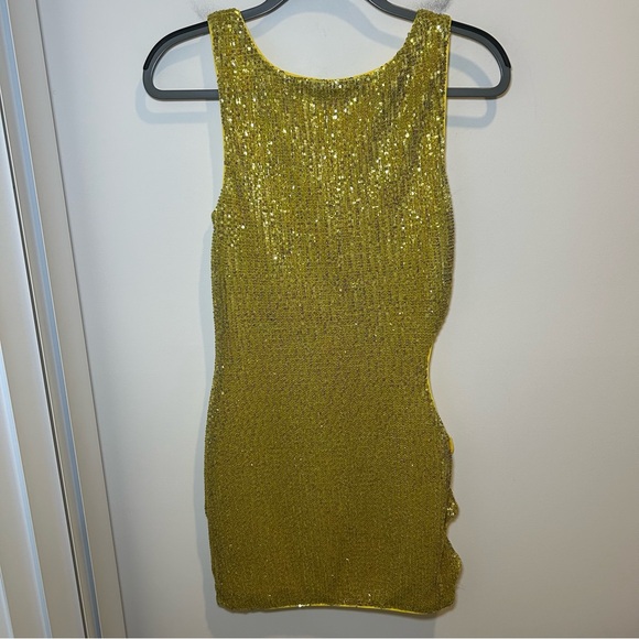 NWT NEW Camila Coelho Alana Mini Dress in Limoncello Size Small - Picture 5 of 10